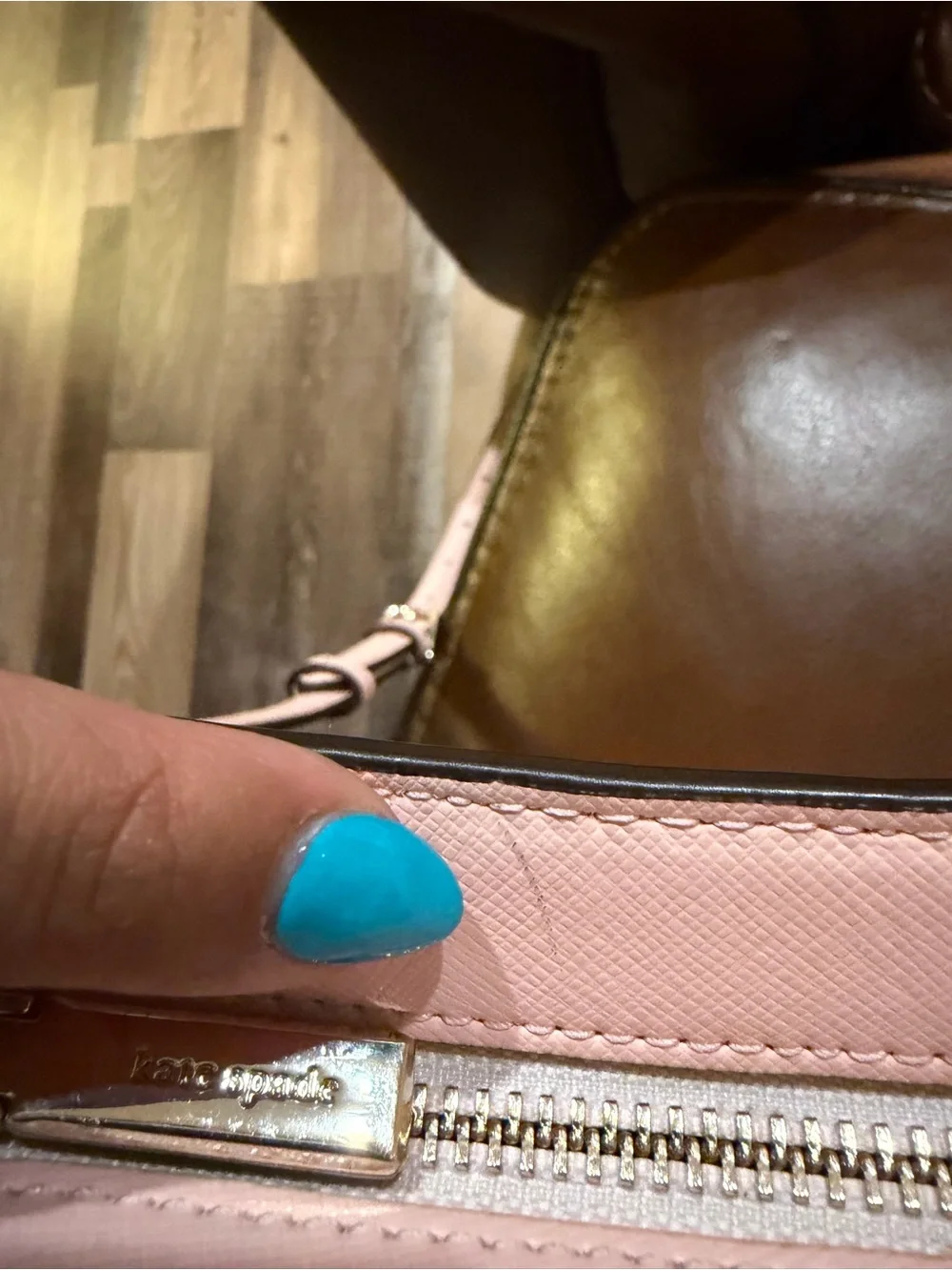Kate Spade Perry Pink Saffiano Leather Shoulder Bag